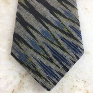 IVANO'S BLACK BLUE GRAY TIE